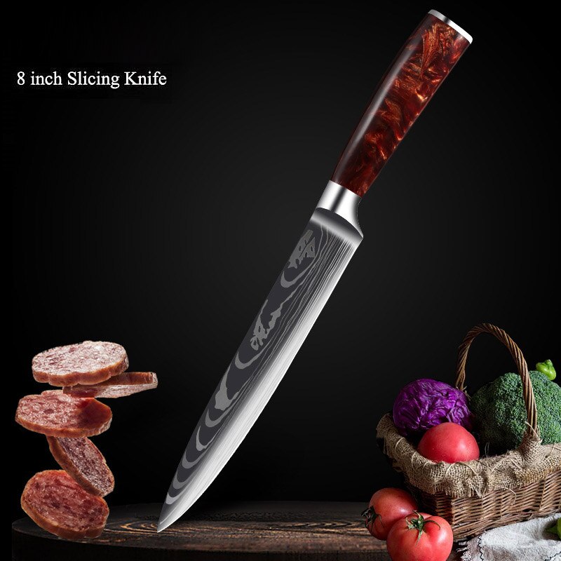 Professional Chef Knives 440C High Carbon Stainless Steel Pattern Knife