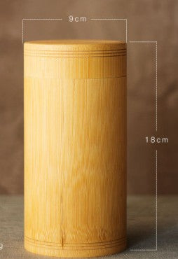 Bamboo Storage Jars Wooden Box Containers Handmade For Spices Tea Coffee Sugar With Lid Vintage