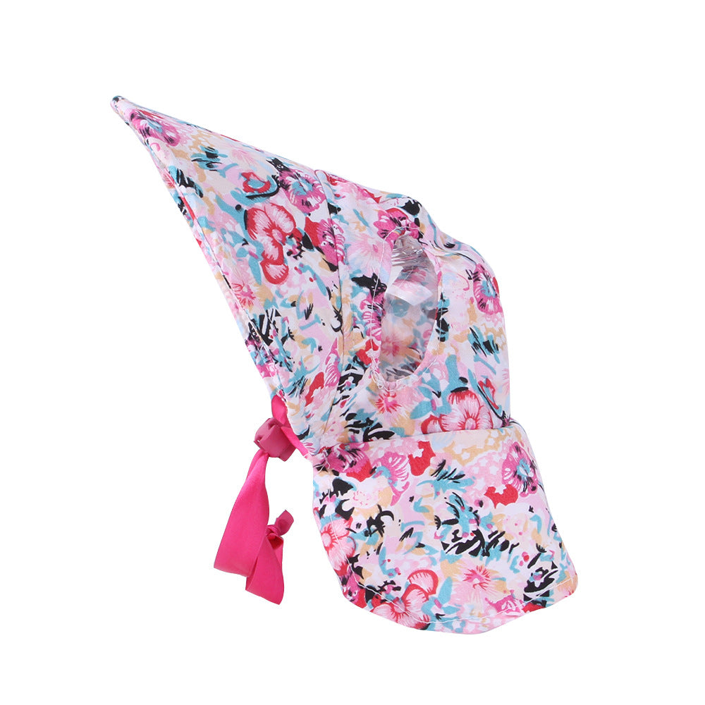 Pet Floral Hat Cute Cat And Dog  Tie Floral Pet Dress Up Hat