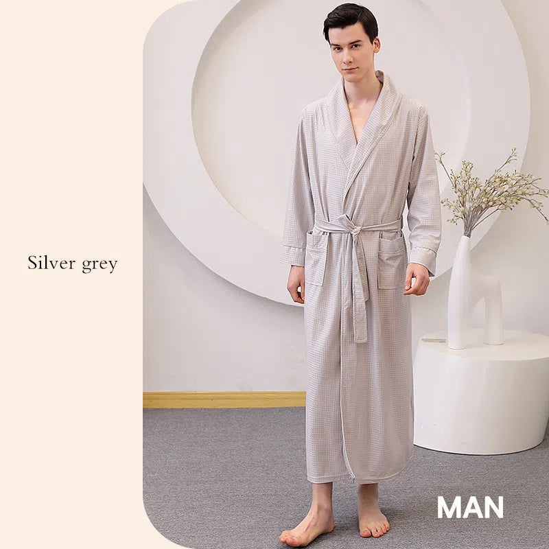 SATIN BATHROBE MEN WOMEN