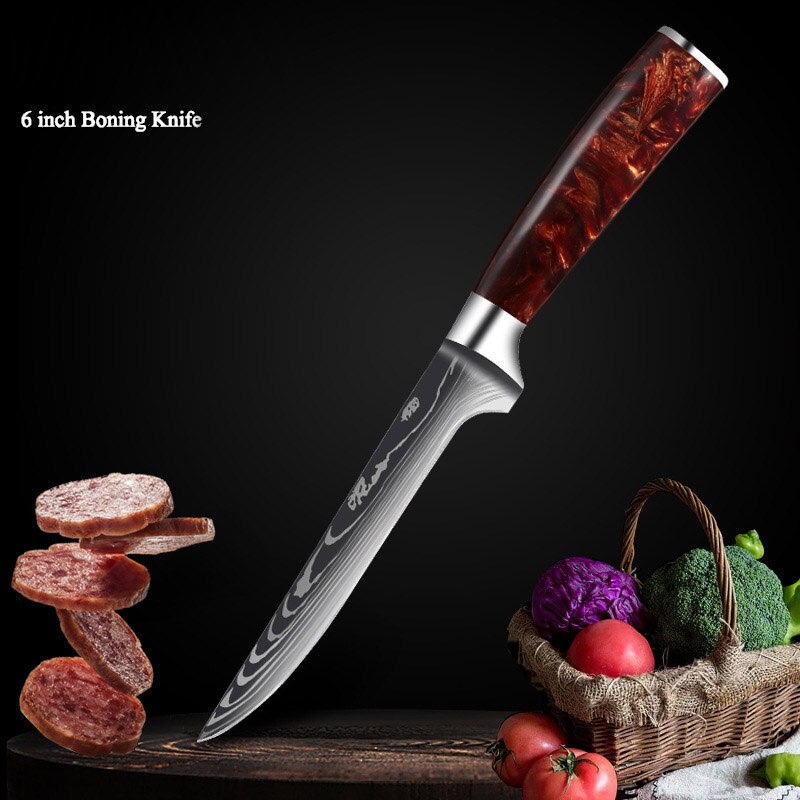 Professional Chef Knives 440C High Carbon Stainless Steel Pattern Knife