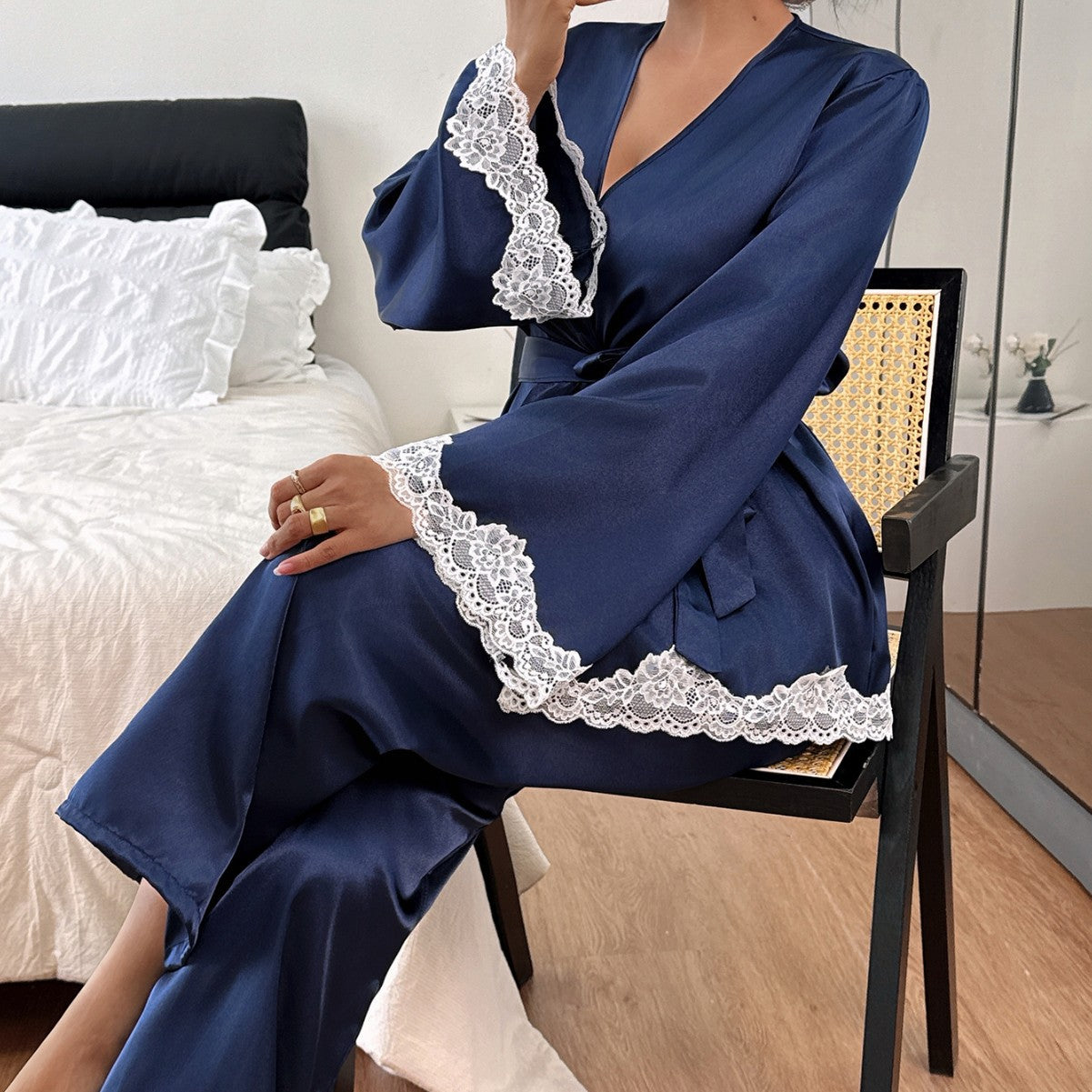 women's pajamas  sexy loungewear, bathrobe, intimate sleepwear, home attire, morning robe