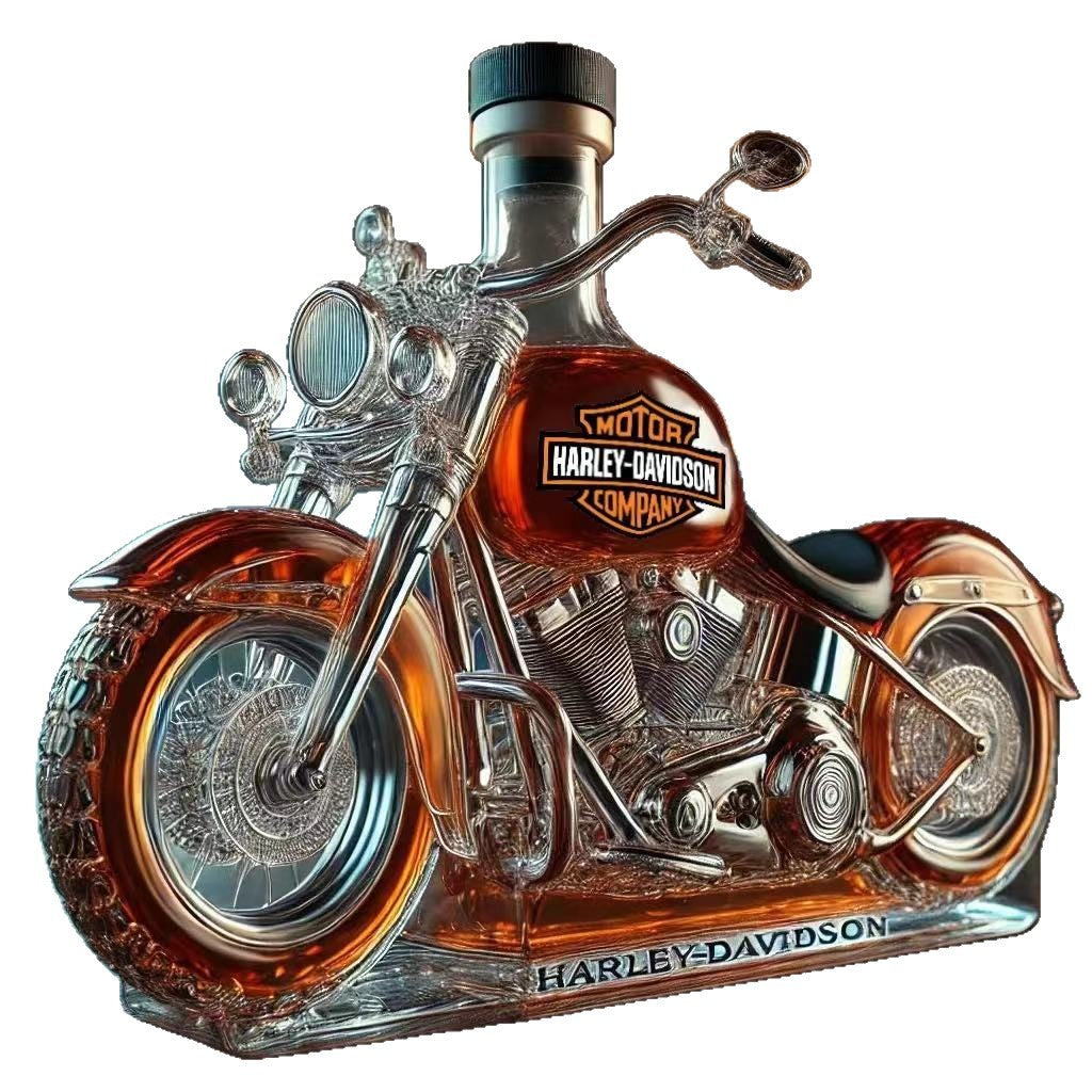 Motorcycle Whiskey Bottle High Borosilicate Glass
