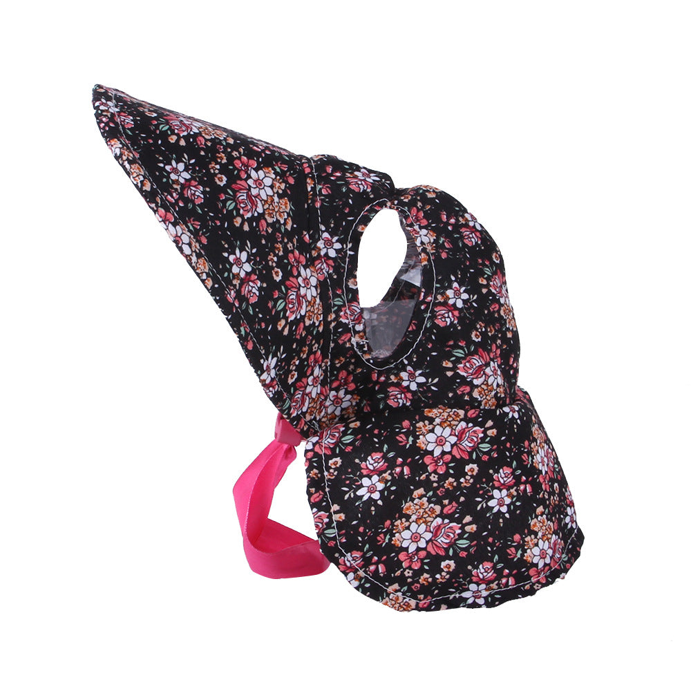 Pet Floral Hat Cute Cat And Dog  Tie Floral Pet Dress Up Hat