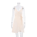 Strapless Wrap Sleep Dress with Slit and Double Layer Chiffon - Women's Lounge Wear