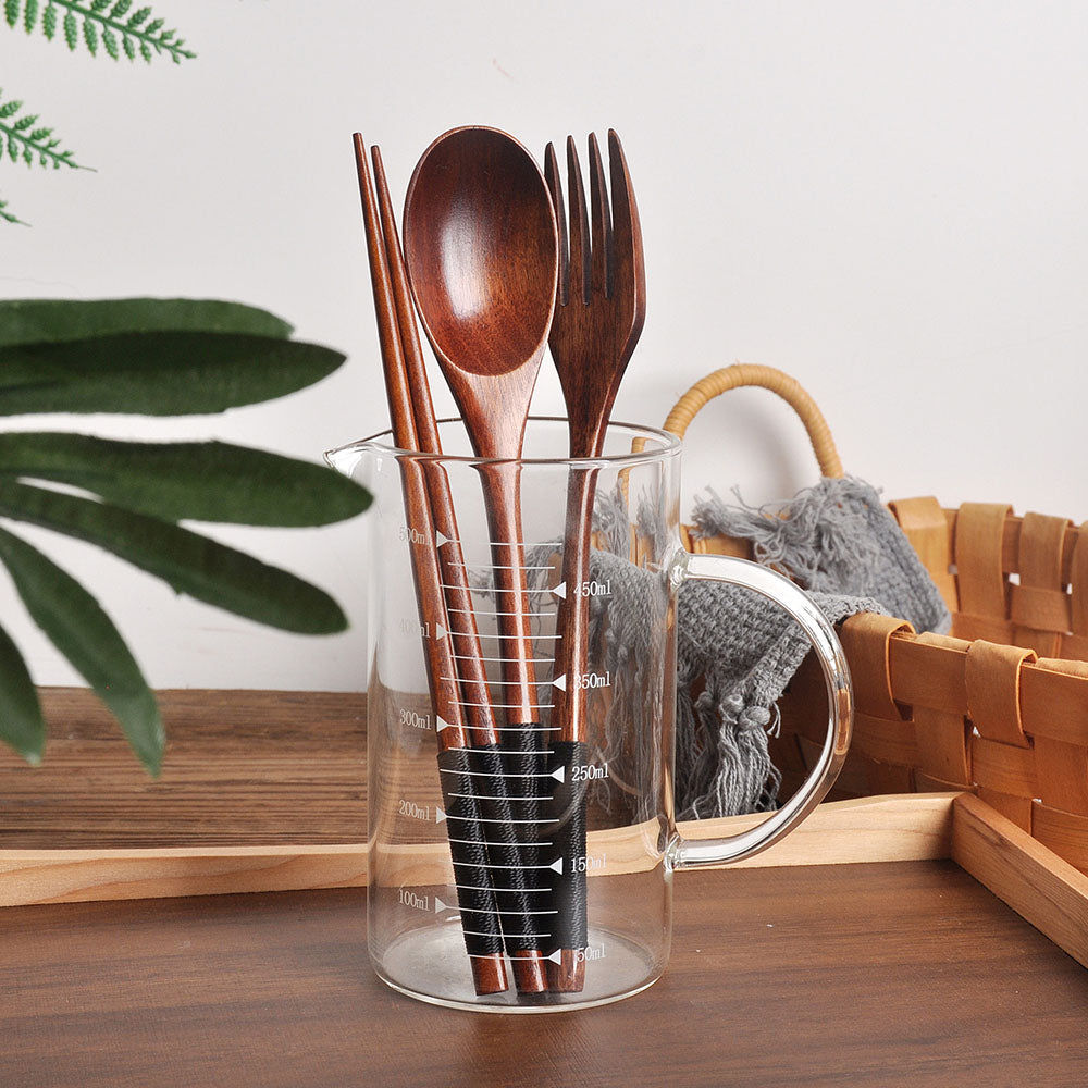Japanese Style Chopsticks set long handle solid wood