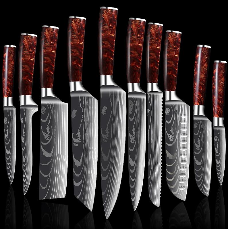 Professional Chef Knives 440C High Carbon Stainless Steel Pattern Knife