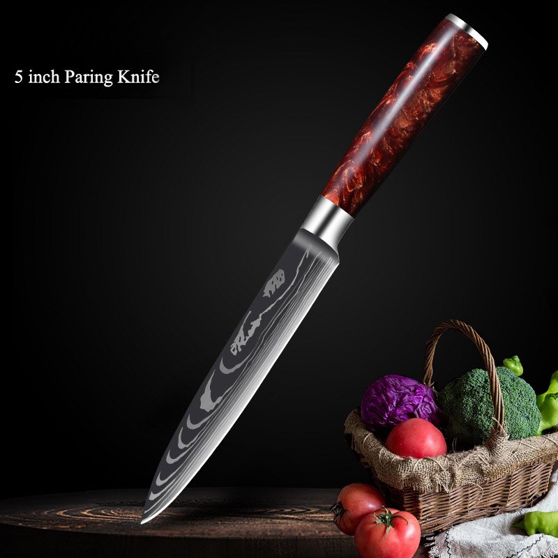 Professional Chef Knives 440C High Carbon Stainless Steel Pattern Knife