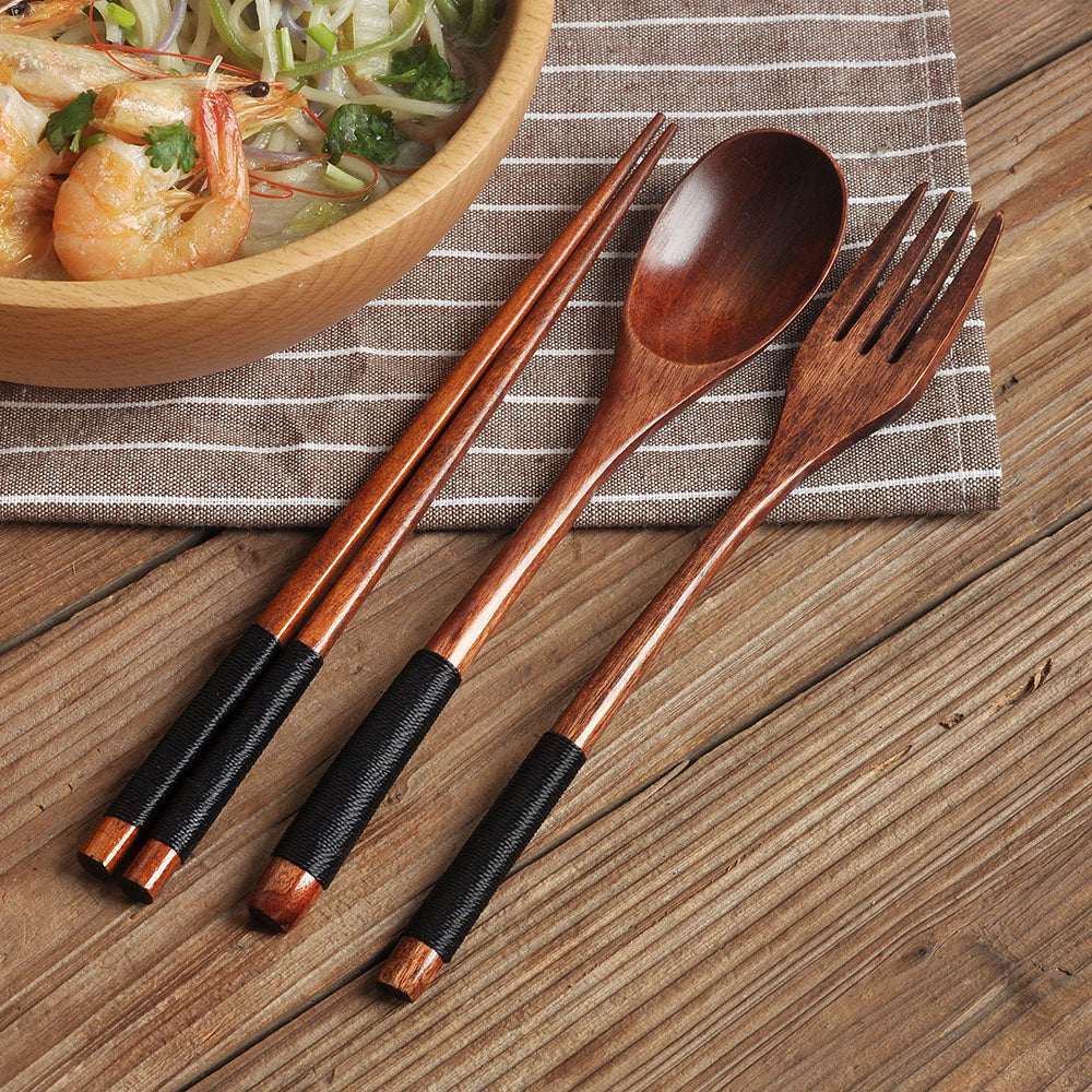 Japanese Style Chopsticks set long handle solid wood