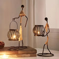 Wrought Iron Candle Holder Decorative Piece