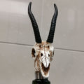 Antelope Horn Skull Wine Cork Ornament