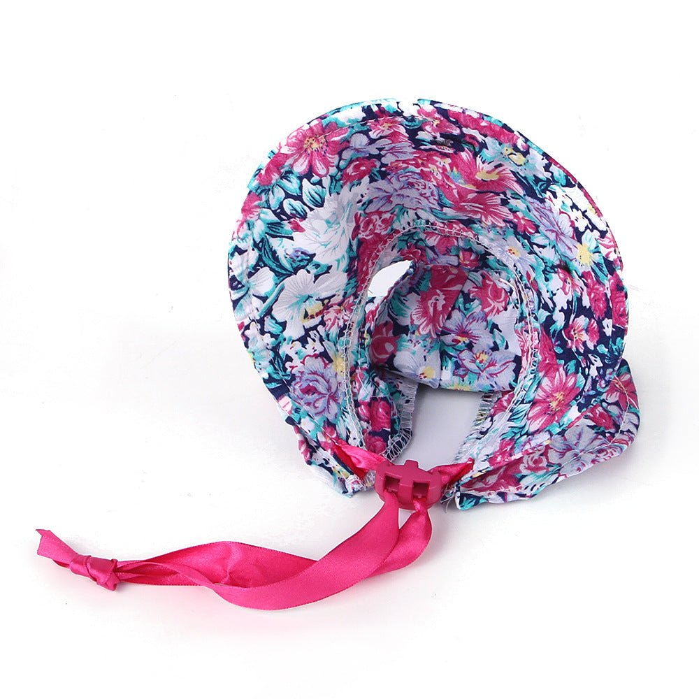 Pet Floral Hat Cute Cat And Dog  Tie Floral Pet Dress Up Hat