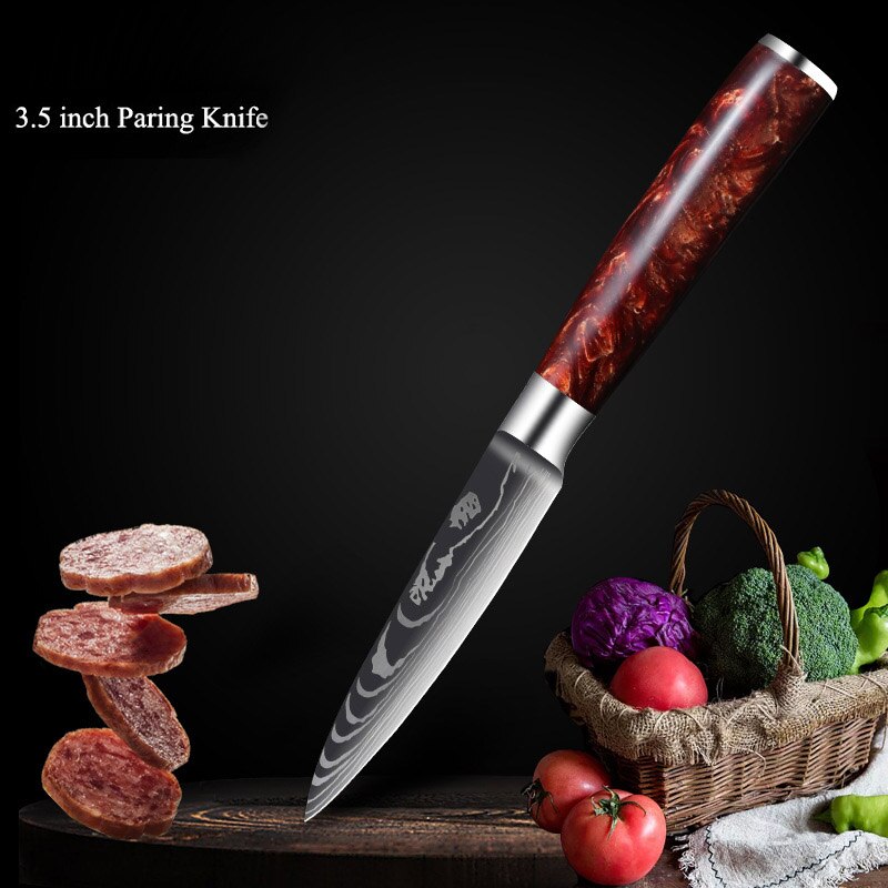 Professional Chef Knives 440C High Carbon Stainless Steel Pattern Knife