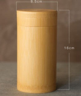 Bamboo Storage Jars Wooden Box Containers Handmade For Spices Tea Coffee Sugar With Lid Vintage