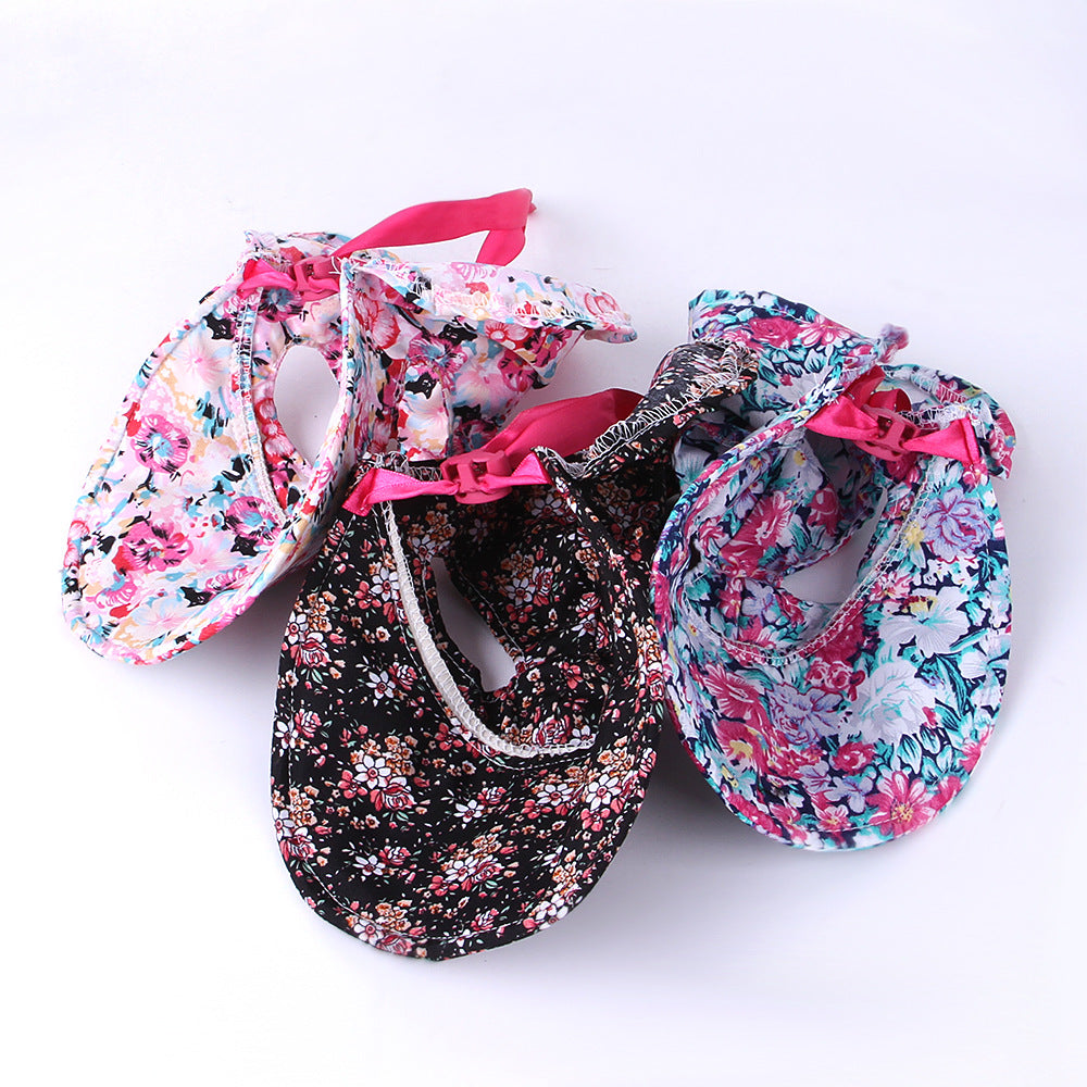 Pet Floral Hat Cute Cat And Dog  Tie Floral Pet Dress Up Hat
