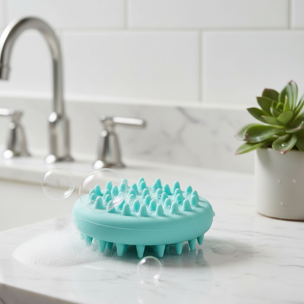 Silicone Bath Brush Lifestyle