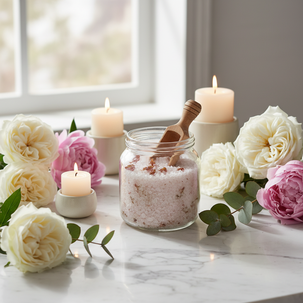 Exfoliating Bath Salts Lifestyle