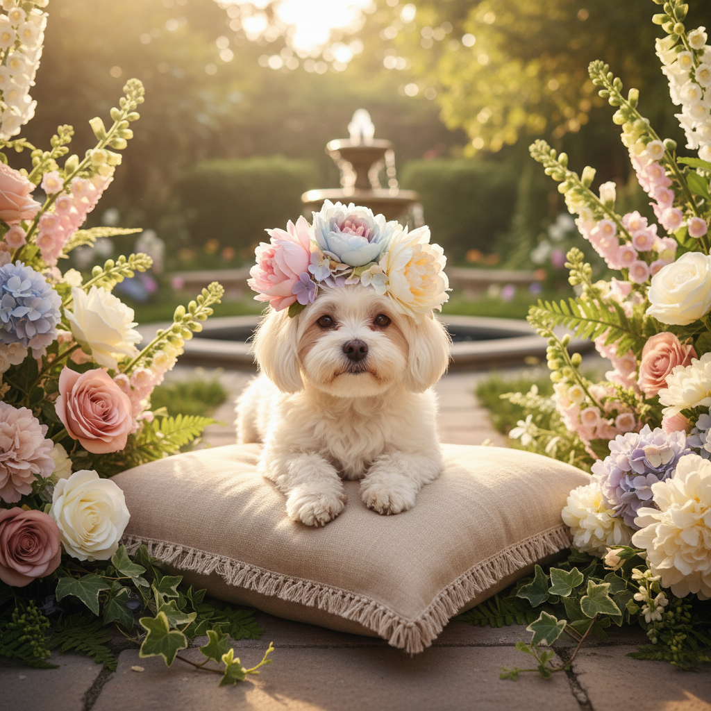 Pet Floral Hat Lifestyle 2